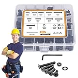 Set mit Muttern und Schrauben - 205 Stück aus hochfestem Edelstahl - Sortiment von...
