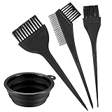 VARHHUXHA 4 Stk Haarfärbepinsel Set, Farbpinsel Haare, Pinsel zum Haare Färben, Haarfarbe Bürste,...