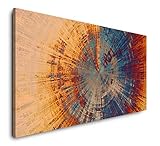 Abstraktes Gemälde 120x 60cm Panorama Leinwand Bild XXL Format Wandbilder Wohnzimmer Wohnung Deko...