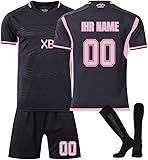 Fußball-Trainingstrikots für Jungen 2024Customizable Trikot Personalisiertes Fußball-Trikot-Set...