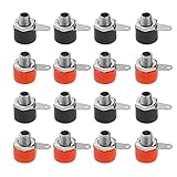 Yessetry 40 Stück 4 mm Bananenstecker, Buchsenverbinder, Bindepfostenklemmen, Drahtverbinder für...