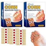 ZOCONE 64 Stück Hühneraugenpflaster Fußsohle zum Hühneraugen Corn Removal Pads Schwamm...