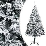 Künstlicher Weihnachtsbaum mit beflocktem Schneegrün, 240 cm, PVC