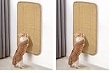 Kratzmatte Katze Sisal Teppich 50x25 cm, Klettverschluss+Doppelseitige Klebefixierung Design...
