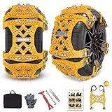 Schneeketten, 6 Stück Universal Schneeketten für Auto, SUV Reifen Anti Schneeketten Snow Chains...