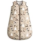 Looxii Schlafsack Baby Winter 2.5 Tog Baumwolle 0-6 Monate Baby Schlafsack Warm Weich Baby...