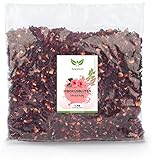 NaturaForte Hibiskusblüten getrocknet 1kg – Höchste Qualität, natürliche Hibiskus Blüten für...