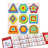 Babypuzzle | Puzzle Blöcke Aus Holz,Motorikwürfel Für Lernspiele | Bausteine Für Kindergarten...