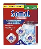 Somat Maschinenreiniger Tabs Anti-Kalk (12 WL), Spülmaschinenreiniger für monatlichen Gebrauch,...