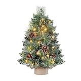 Mini Weihnachtsbaum mit LED Beleuchtung Kleiner Weihnachtsbaum Tisch Weihnachtsbaum klein künstlich...