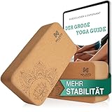 NAJATO Sports Yoga Block Kork 2er Set – Yogablock inkl. E-Book (PDF Datei) – Yogaklotz für...