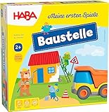 HABA 305211 - Meine ersten Spiele – Baustelle, kooperatives Memospiel mit Kullerbü-Fahrzeug und...