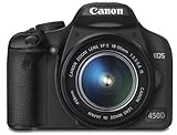 Canon EOS 450D SLR-Digitalkamera (12 MP, LiveView, Kit inkl. EF-S 18-55mm IS Objektiv,...