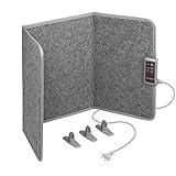 Mi-Heat Infrarot Schreibtischheizung Heizpaneel 260W | Standheizung für Büro Schreibtisch...