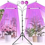 Railee Pflanzenlampe LED Vollspektrum 120 LEDs Grow Lampe Pflanzenleuchte Pflanzenlicht mit Ständer...