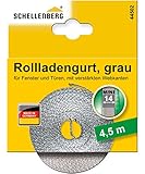 Schellenberg 44502 Rolladengurt 14 mm x 4,5 m System MINI, Rollladengurt, Gurtband, Rolladenband,...