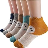 Dejian Socken für Mädchen, Jungen, Kleinkinder, knöchelfrei, weich, atmungsaktiv, niedlich,...