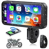 Lamto Motorcycle Carplay Screen Drahtlose Tragbare A-pple Carplay & Android Auto,6,25 Zoll...