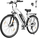 HITWAY E Bike 28 Zoll, Elektrofahrrad Pedelec für Damen und Herren, E-Fahrrad mit 36V 12Ah/13Ah...