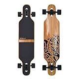 Apollo Longboard Tuvalu, Komplettboard, Twin-Tip Drop-Through Freeride Cruiser Board