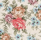 Klebefolie - Möbelfolie Blumen Romantic Rosen - 45 cm x 200 cm selbstklebende Folie - Dekorfolie...