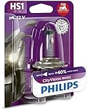 Philips 12636CTVBW City Vision Moto HS1 Motorrad-Scheinwerferlampe, 1er Blister