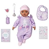 Baby Annabell Active Leah 706640-43cm Doll with Soft Cuddly Body and Realistic Features & Sounds -...