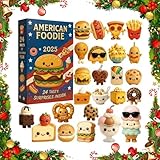 American Foodie Adventskalender 2025-24 Tage Weihnachts-Countdown mit 2D Acrylic...