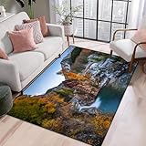 3D Alpine Landschaft 140 X 200 cm Kinder Jugendliche Jungen Teppich Schlafzimmer Dekoration...