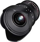 Samyang 20/1,9 Objektiv Video DSLR Nikon F manueller Fokus Videoobjektiv 0,8 Zahnkranz Gear,...