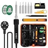 120W LED Lötkolben Set 7s Schnelles Aufheizen Einstellbare Temperatur 180-520°C Auto Schlafmodus...