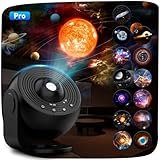 YunLone Galaxy Projektor, 13 in 1 Home Planetarium Star Light Projector for Bedroom 360° Rotating...