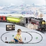 Joellfuner Elektrische Zug Spielzeug, Eisenbahn Kinder Elektrisch, Dampfzug Spielzeug mit Schienen,...