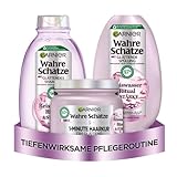 Garnier Wahre Schätze Glättendes Haarpflege-Set für mittellanges bis langes Haar, Ritual &...