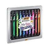 BIC Gel-ocity Quick Dry Tintenroller Stifte Set, Gelstifte in 10 verschiedenen Farben, in...