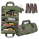 Werkzeug-Organizer-Tasche, faltbare Werkzeugtasche, Organizer mit 2 abnehmbaren Taschen, robuste...