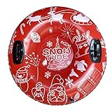 zhandouji 37 Zoll Aufblasbare Schlitten für Kinder und Erwachsene, Aufblasbare Snow Tube Schlitten...