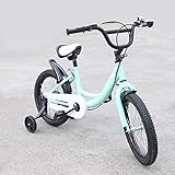 FUNYSF 16 Zoll Kinderfahrrad 5-8 Jahre Jungen Fahrrad mit Stützrädern höhenverstellbar...