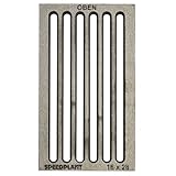 SPEEDPLANT Hochwertiger Ascherost 16 x 28 cm Ofenrost Kaminrost Liegerost Tafelrost Feuerrost -...