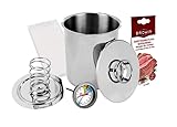 SCHINKENKOCHER 3kg SET Schinkenform mit Thermometer SONDERANGEBOT SCHINKENPRESSE