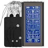 3-in-1 TENS Gerät Schmerztherapie/EMS/Massage, 2-Kanal Reizstromgerät für Schmerzlinderung &...