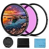 62mm Filter Kit, Fotover 62mm UV CPL FLD Filter Set Universal UV Schutzfilter Zirkular...