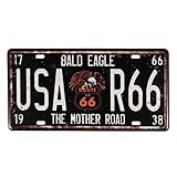 Evilandat Blechschild Metallschild Wandbild Dekoschild Nummernschild Premium Garage Design Bunt...
