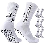Utensilsto 3 Paare Fußballsocken Rutschfeste Sportsocken 40-44 Anti Rutsch Grip Fußball Socken...