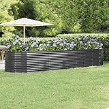 FIRBNUS 396 x 100 x 68 cm, Kulturbett für den Garten, Blumenkasten für den Außenbereich, große...