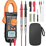 Proster Digitale Stromzange 800A TRMS Auto Ranging 6000 Counts DC/AC Strom Multimeter...