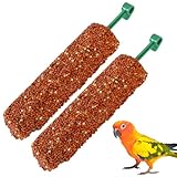Sittich Leckerlis, Zwei Stück Vogelleckerstangen | Trainingsbelohnung Kauspielzeug Futtersuche Für...