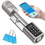 WELOCK PCB01 Elektronisches Türschloss Haustür, Elektrisches Türschloss mit App, RFID-Karte, und...