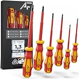 VDE Schraubendreher Set magnetisch - 6-teilig - 3 Kreuz - 3 Schlitz - isoliert bis 1000 V -...