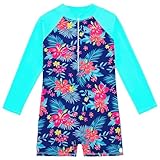 Generisch Kleinkind Mädchen Langarm Druck Strand Baden Baby Mädchen Badeanzug (Navy, 5 6 Years)...